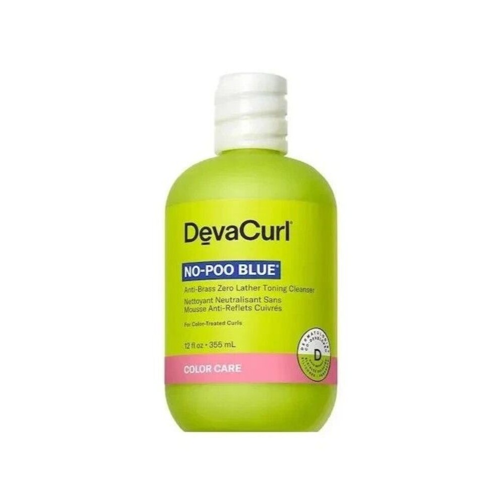 Deva Curl No Poo Blue Color Care Anti Brass Toning Cleanser For Curls 12 fl oz